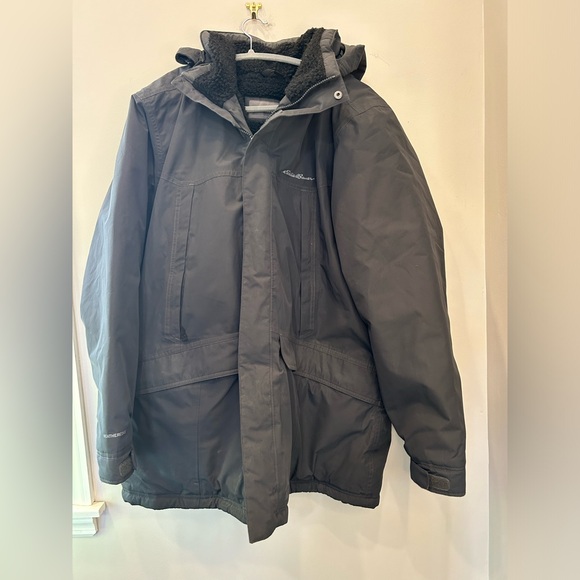 Eddie Bauer Weatheredge Fleece Lined Parka with Removable Hood - Picture 2 of 9